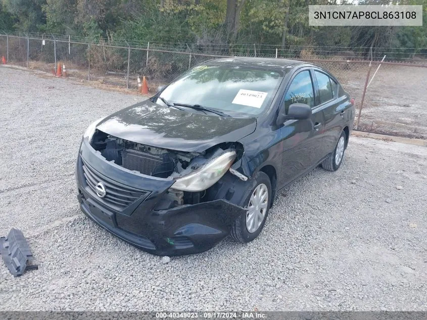 3N1CN7AP8CL863108 2012 Nissan Versa 1.6 S