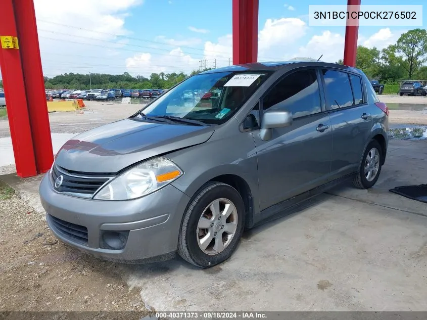 2012 Nissan Versa S/Sl VIN: 3N1BC1CP0CK276502 Lot: 40371373