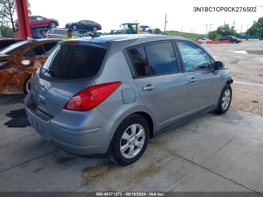 3N1BC1CP0CK276502 2012 Nissan Versa S/Sl