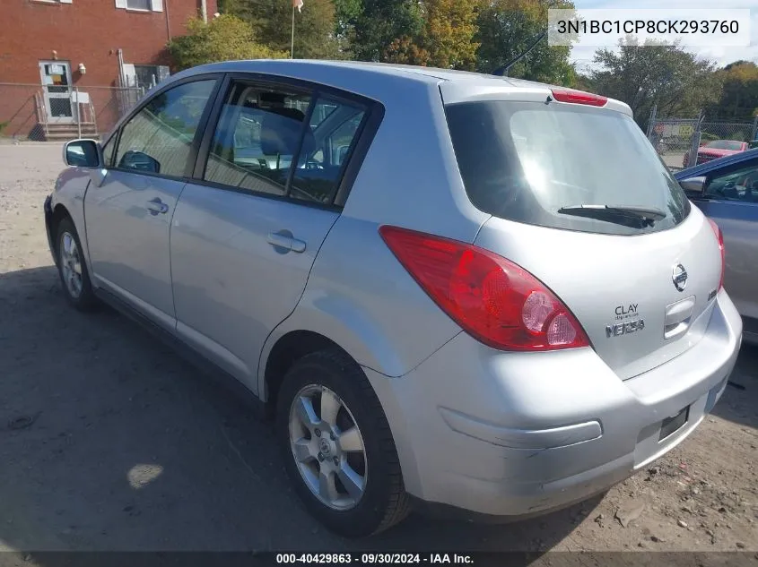 2012 Nissan Versa 1.8 S VIN: 3N1BC1CP8CK293760 Lot: 40429863