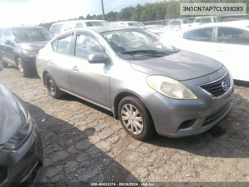 3N1CN7AP7CL938283 2012 Nissan Versa 1.6 Sv