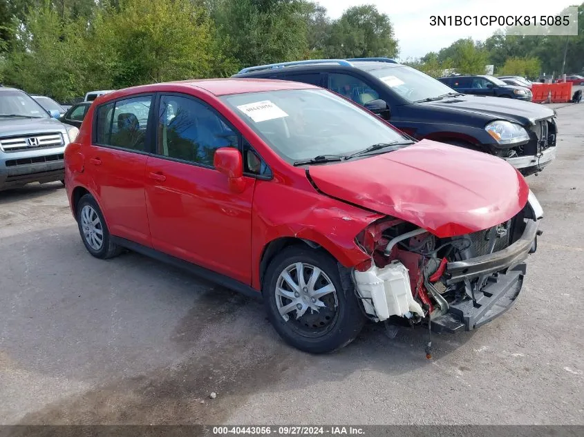 3N1BC1CP0CK815085 2012 Nissan Versa 1.8 S