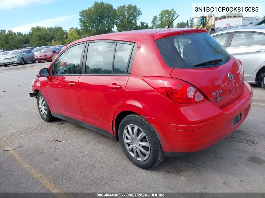 3N1BC1CP0CK815085 2012 Nissan Versa 1.8 S