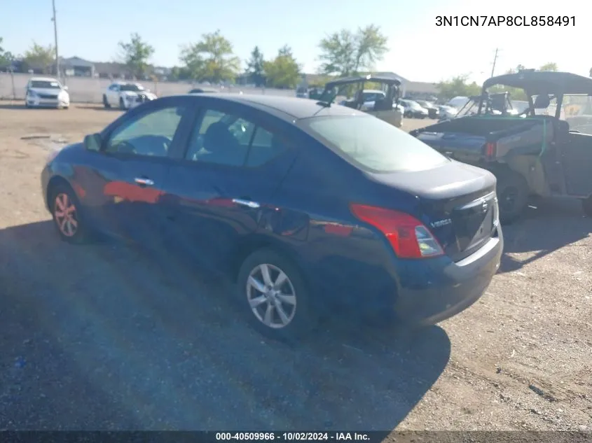 2012 Nissan Versa 1.6 Sl VIN: 3N1CN7AP8CL858491 Lot: 40509966