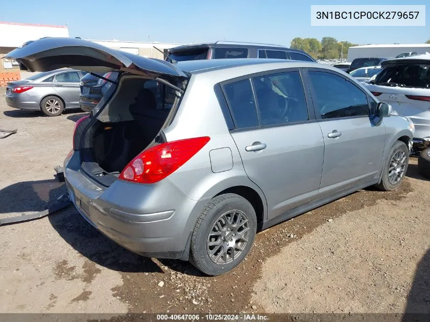 2012 Nissan Versa 1.8 S VIN: 3N1BC1CP0CK279657 Lot: 40647006