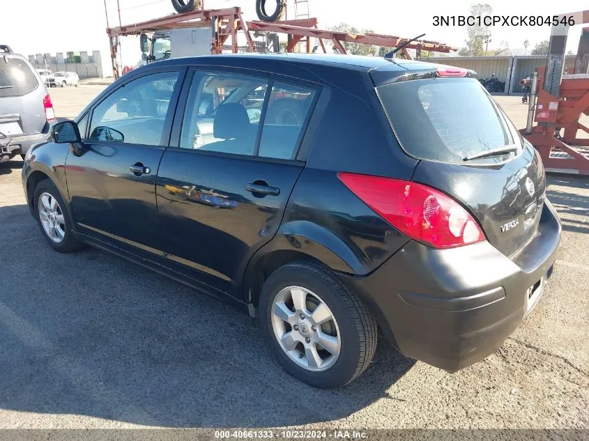 2012 Nissan Versa 1.8 S VIN: 3N1BC1CPXCK804546 Lot: 40661333