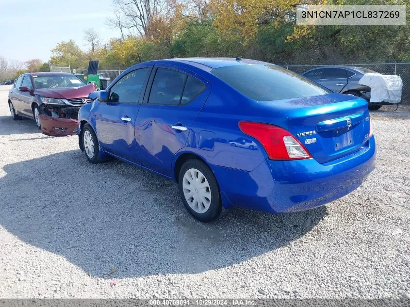 2012 Nissan Versa 1.6 Sv VIN: 3N1CN7AP1CL837269 Lot: 40709091