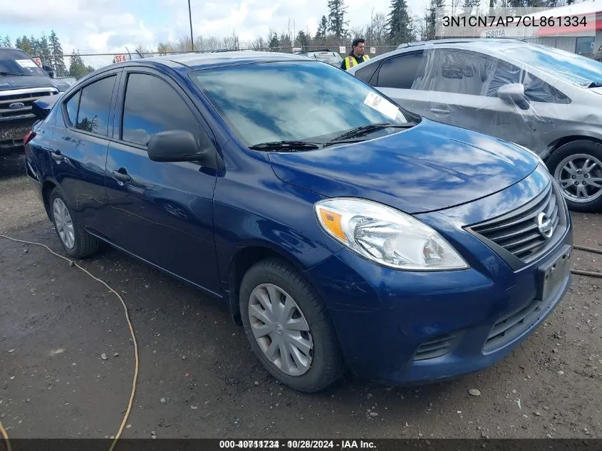 2012 Nissan Versa S/Sv/Sl VIN: 3N1CN7AP7CL861334 Lot: 40711734