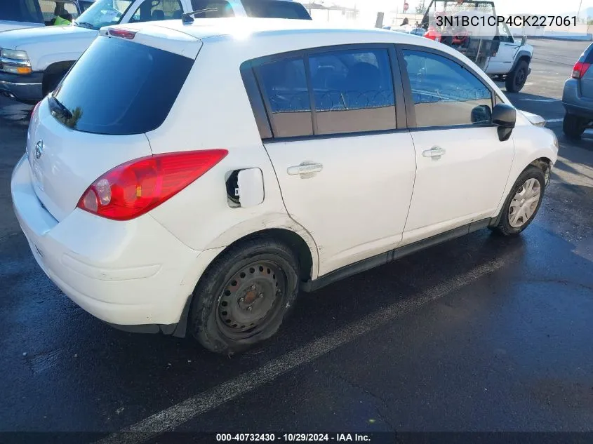 2012 Nissan Versa S VIN: 3N1BC1CP4CK227061 Lot: 40732430