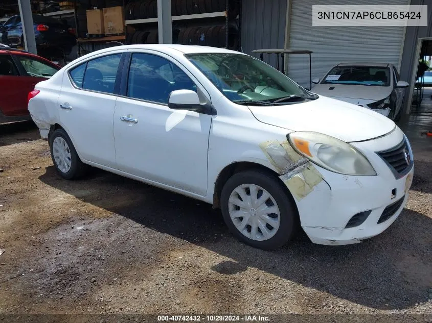 2012 Nissan Versa 1.6 Sv VIN: 3N1CN7AP6CL865424 Lot: 40742432