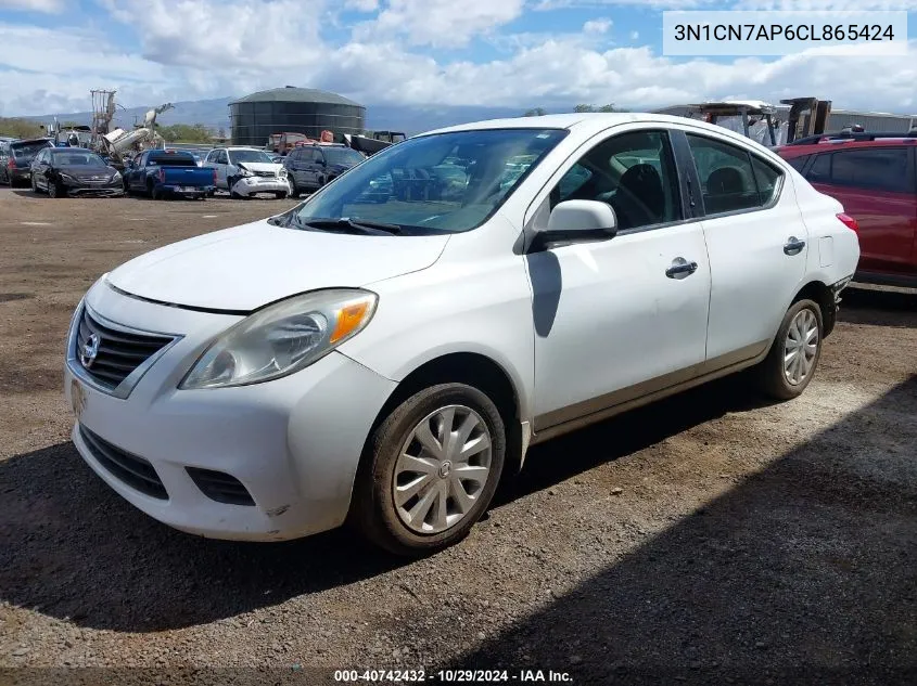 2012 Nissan Versa 1.6 Sv VIN: 3N1CN7AP6CL865424 Lot: 40742432