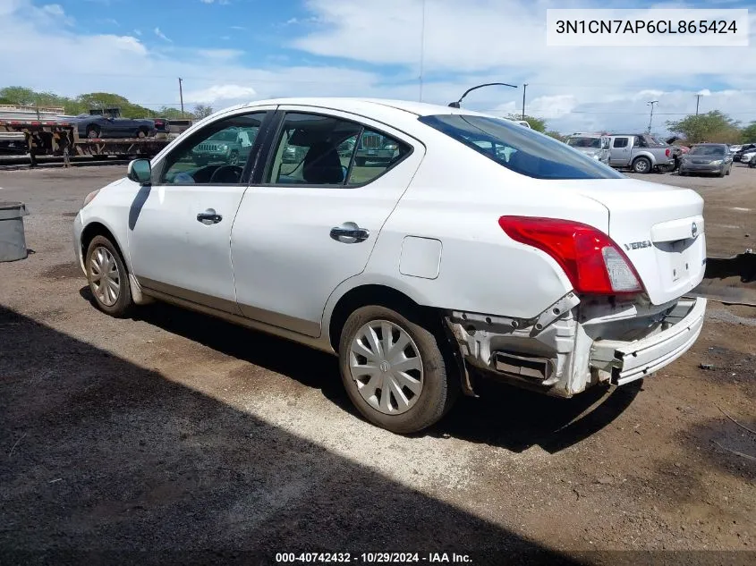 2012 Nissan Versa 1.6 Sv VIN: 3N1CN7AP6CL865424 Lot: 40742432