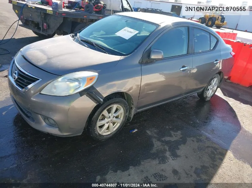 2012 Nissan Versa 1.6 Sl VIN: 3N1CN7AP2CL870555 Lot: 40744807