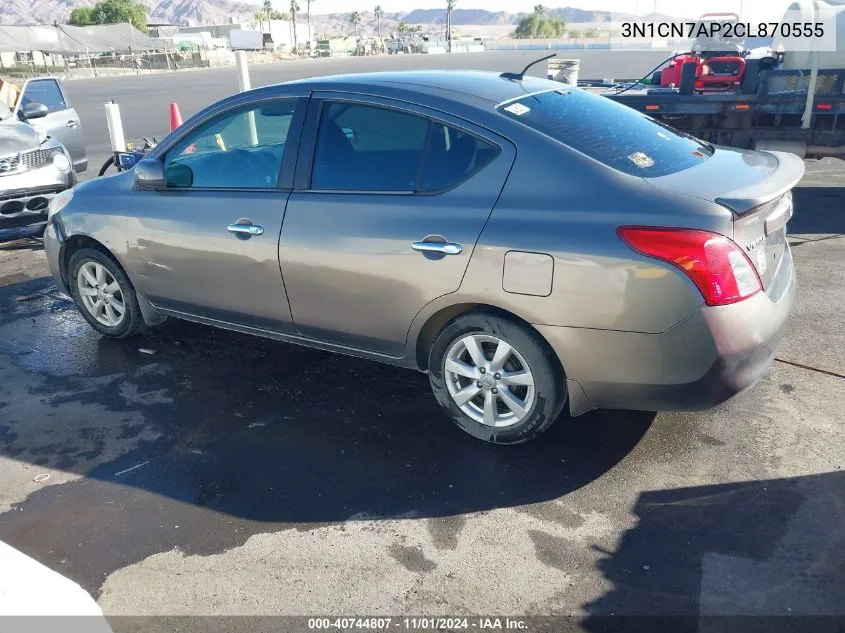 2012 Nissan Versa 1.6 Sl VIN: 3N1CN7AP2CL870555 Lot: 40744807