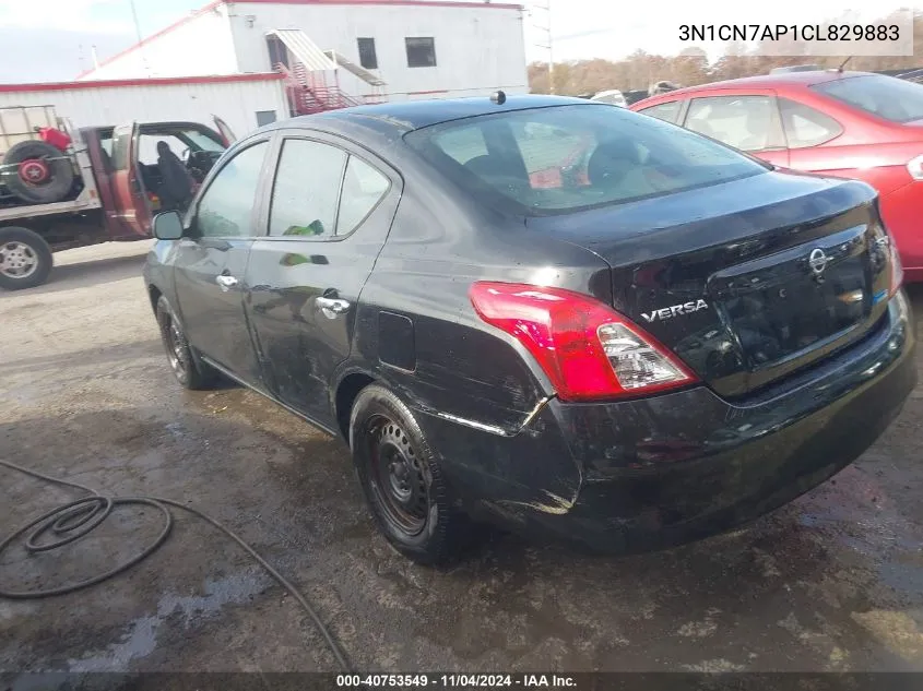 2012 Nissan Versa 1.6 Sv VIN: 3N1CN7AP1CL829883 Lot: 40753549