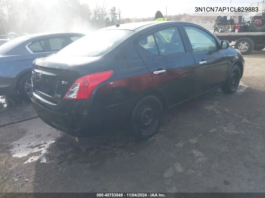 2012 Nissan Versa 1.6 Sv VIN: 3N1CN7AP1CL829883 Lot: 40753549