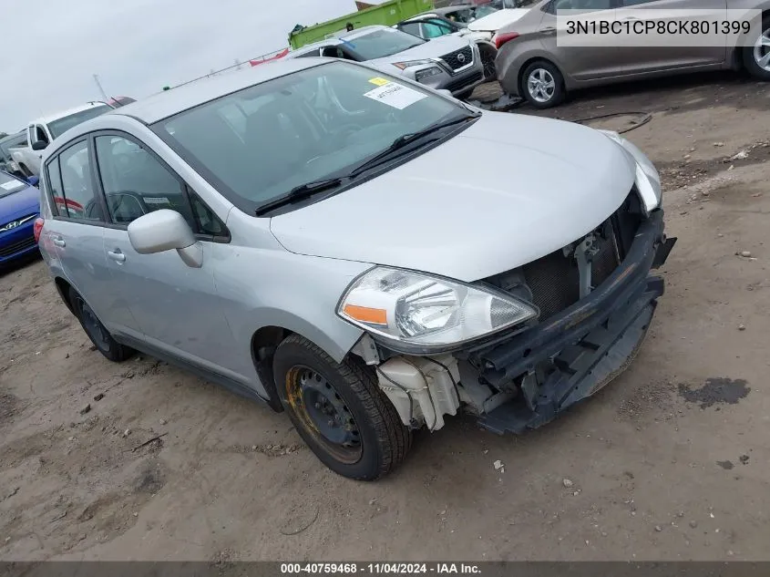 2012 Nissan Versa S VIN: 3N1BC1CP8CK801399 Lot: 40759468