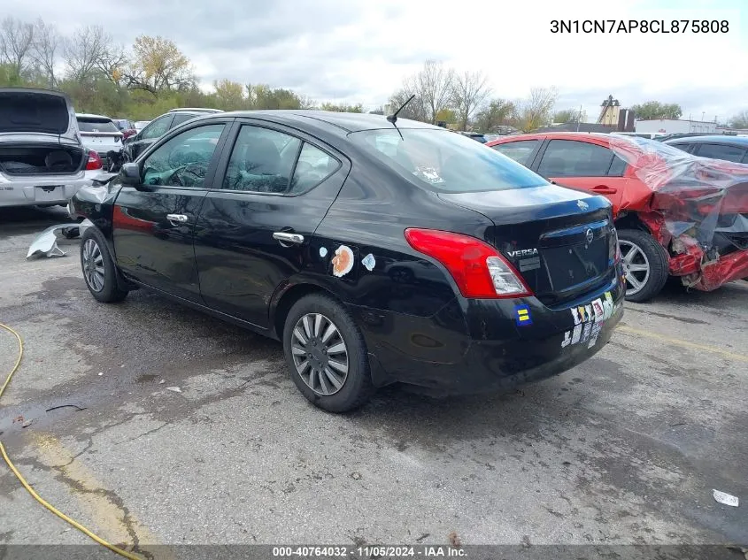 2012 Nissan Versa 1.6 Sv VIN: 3N1CN7AP8CL875808 Lot: 40764032