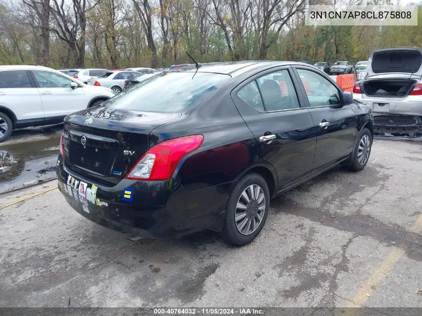 2012 Nissan Versa 1.6 Sv VIN: 3N1CN7AP8CL875808 Lot: 40764032