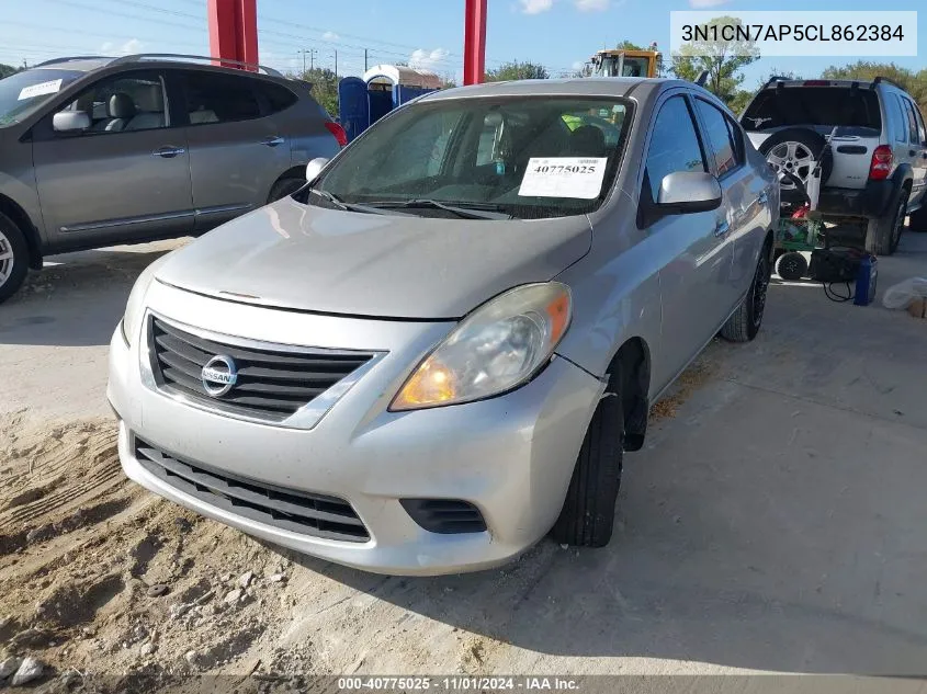 2012 Nissan Versa 1.6 Sv VIN: 3N1CN7AP5CL862384 Lot: 40775025