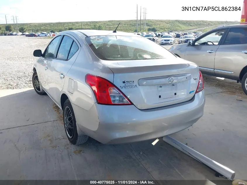 2012 Nissan Versa 1.6 Sv VIN: 3N1CN7AP5CL862384 Lot: 40775025