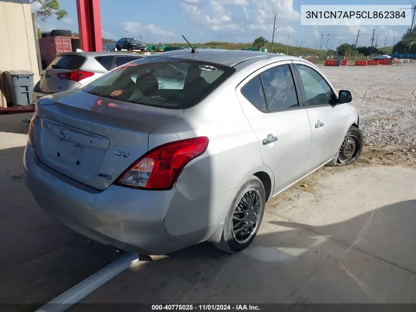 2012 Nissan Versa 1.6 Sv VIN: 3N1CN7AP5CL862384 Lot: 40775025