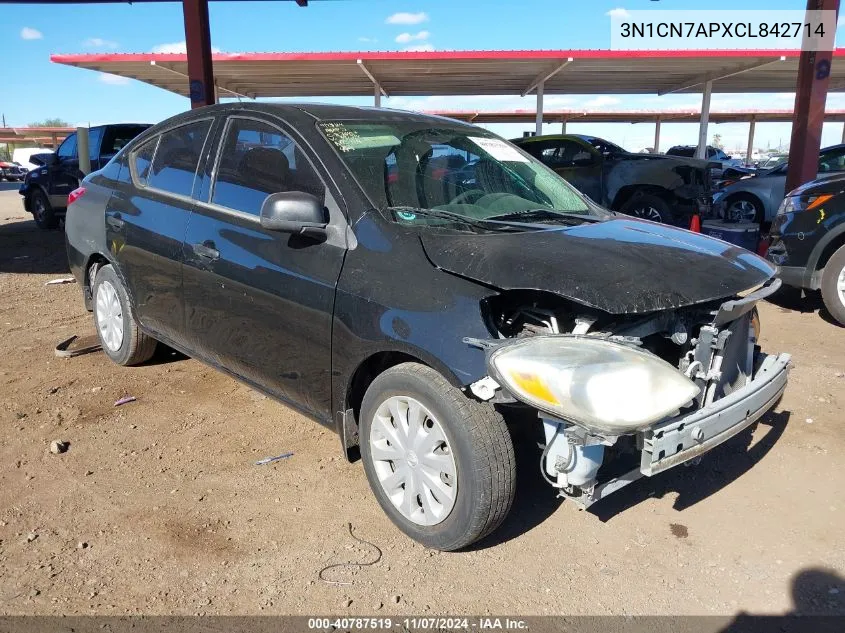 2012 Nissan Versa 1.6 S VIN: 3N1CN7APXCL842714 Lot: 40787519