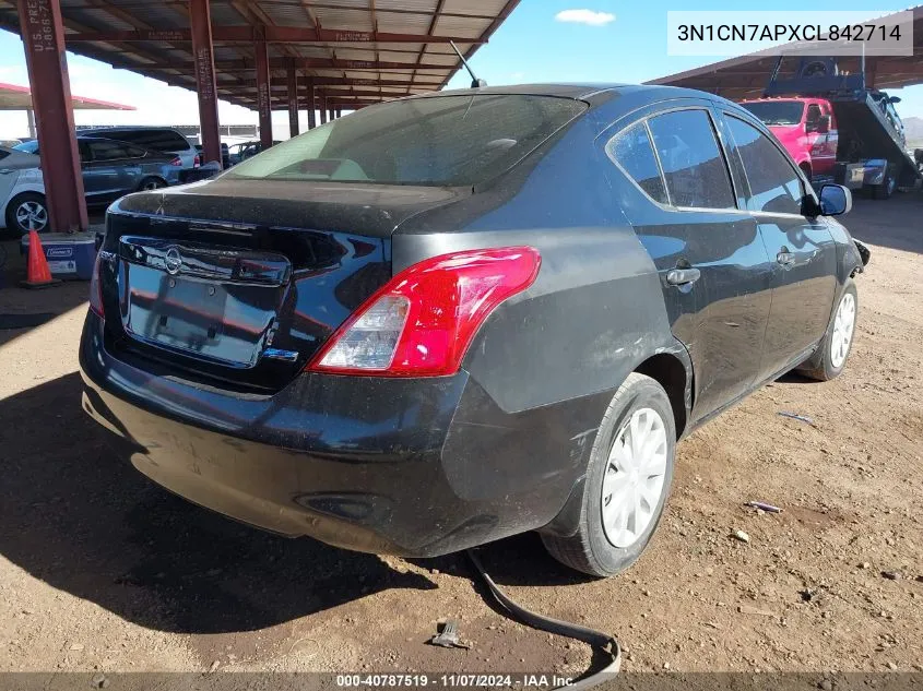 2012 Nissan Versa 1.6 S VIN: 3N1CN7APXCL842714 Lot: 40787519