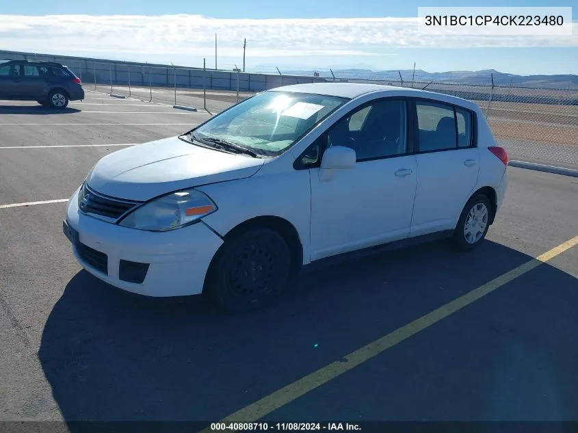 2012 Nissan Versa S VIN: 3N1BC1CP4CK223480 Lot: 40808710