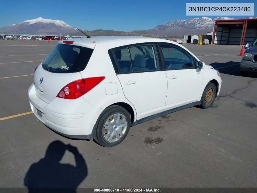 2012 Nissan Versa S VIN: 3N1BC1CP4CK223480 Lot: 40808710