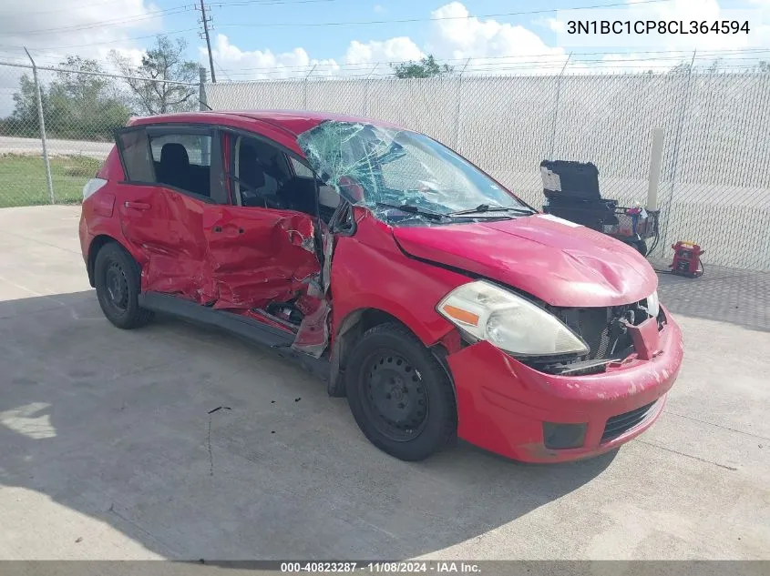 2012 Nissan Versa S VIN: 3N1BC1CP8CL364594 Lot: 40823287