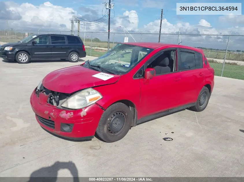 2012 Nissan Versa S VIN: 3N1BC1CP8CL364594 Lot: 40823287