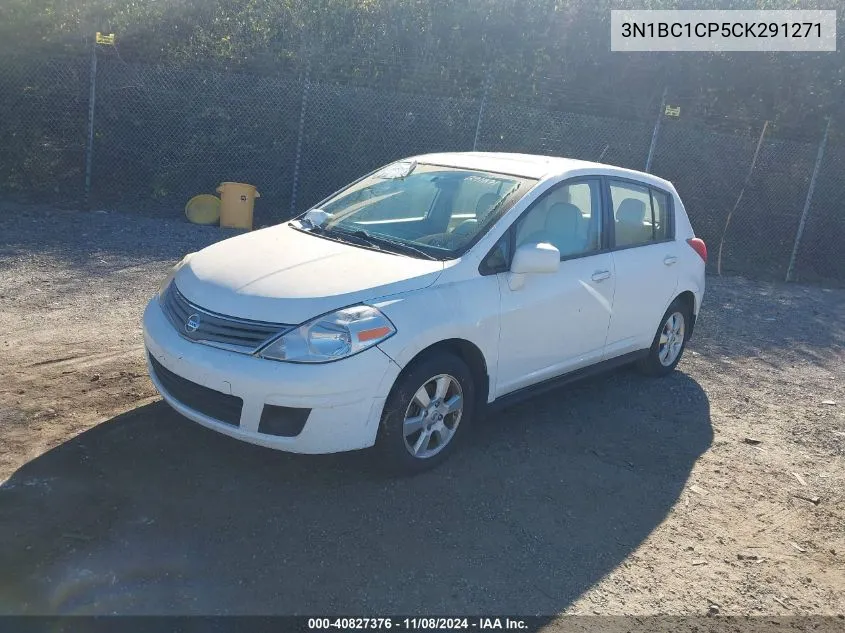 2012 Nissan Versa S VIN: 3N1BC1CP5CK291271 Lot: 40827376