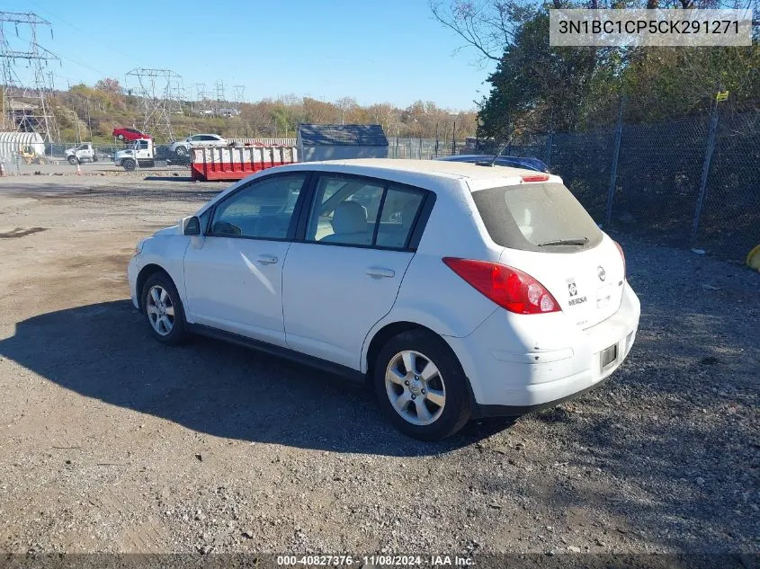 2012 Nissan Versa S VIN: 3N1BC1CP5CK291271 Lot: 40827376