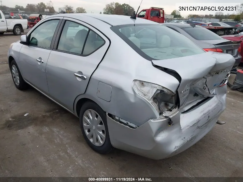 2012 Nissan Versa 1.6 Sv VIN: 3N1CN7AP6CL924231 Lot: 40899931