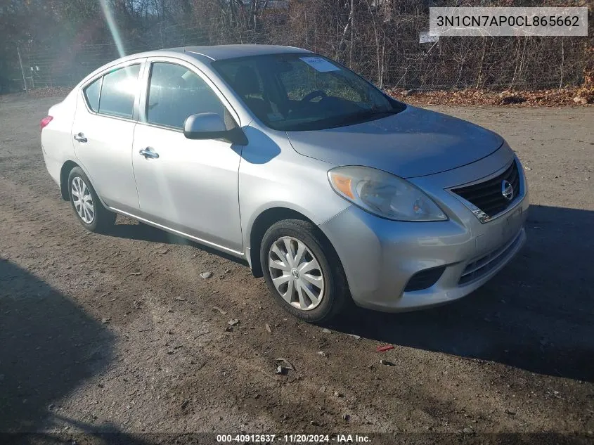 2012 Nissan Versa 1.6 Sv VIN: 3N1CN7AP0CL865662 Lot: 40912637