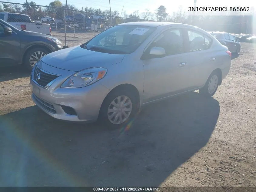 2012 Nissan Versa 1.6 Sv VIN: 3N1CN7AP0CL865662 Lot: 40912637