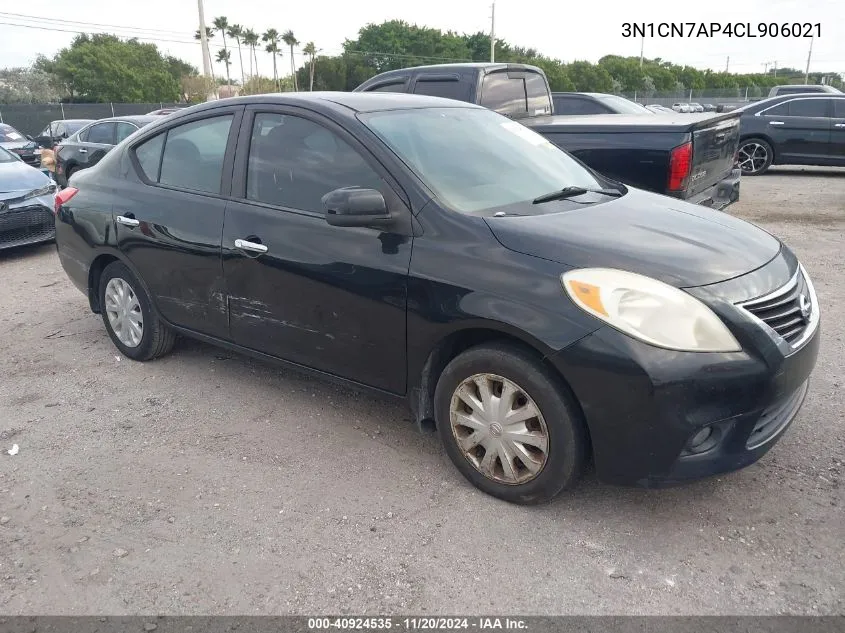 2012 Nissan Versa 1.6 Sv VIN: 3N1CN7AP4CL906021 Lot: 40924535