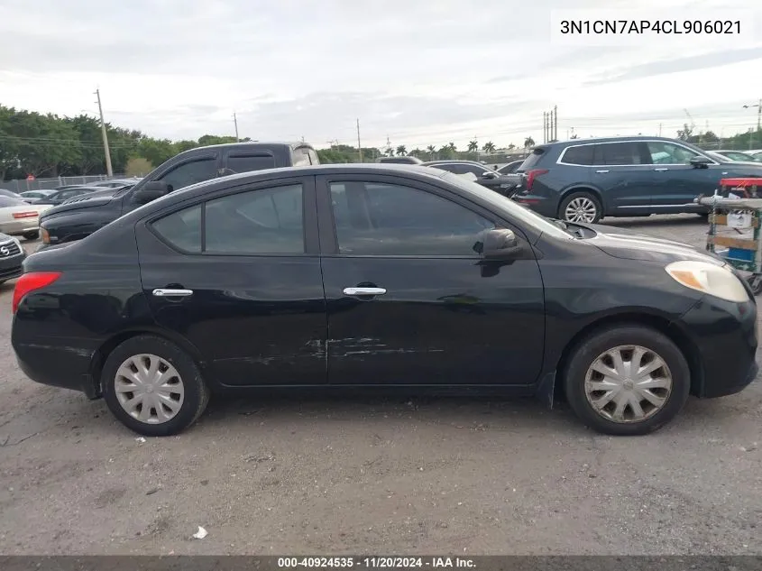 2012 Nissan Versa 1.6 Sv VIN: 3N1CN7AP4CL906021 Lot: 40924535