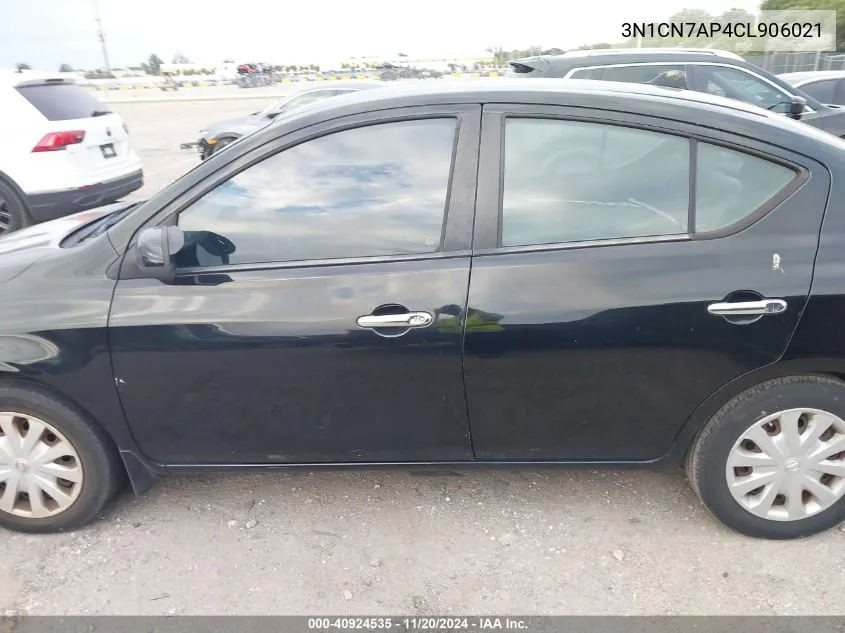 2012 Nissan Versa 1.6 Sv VIN: 3N1CN7AP4CL906021 Lot: 40924535