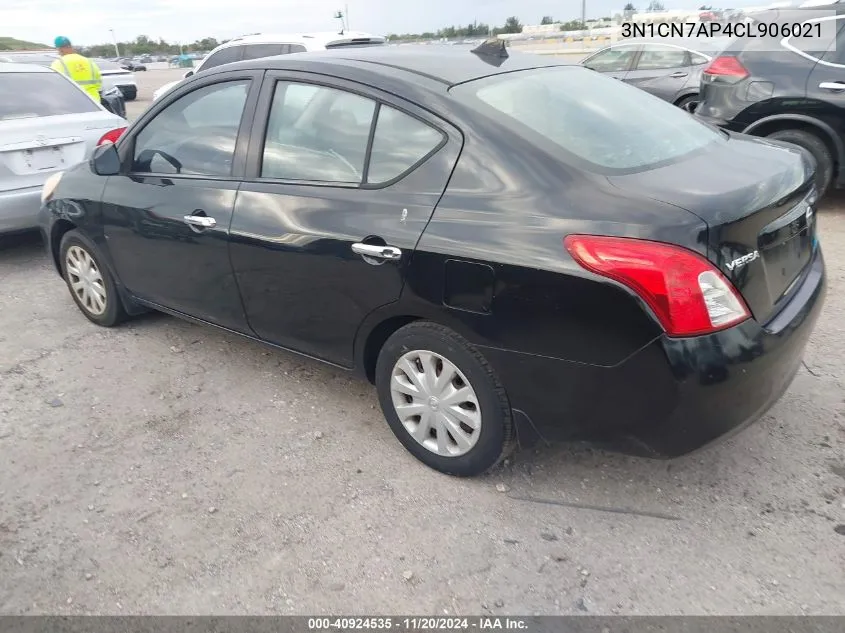 2012 Nissan Versa 1.6 Sv VIN: 3N1CN7AP4CL906021 Lot: 40924535