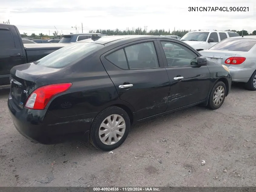 2012 Nissan Versa 1.6 Sv VIN: 3N1CN7AP4CL906021 Lot: 40924535