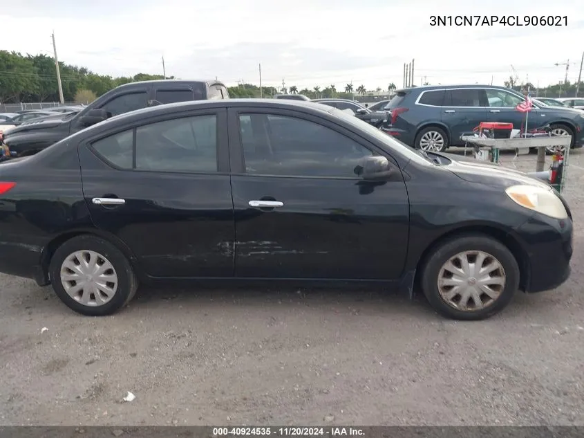 2012 Nissan Versa 1.6 Sv VIN: 3N1CN7AP4CL906021 Lot: 40924535