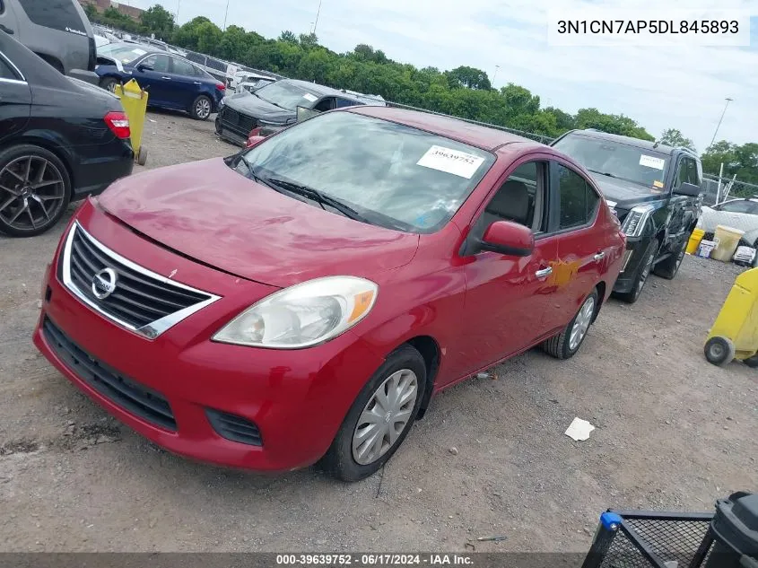 2013 Nissan Versa 1.6 Sv VIN: 3N1CN7AP5DL845893 Lot: 39639752