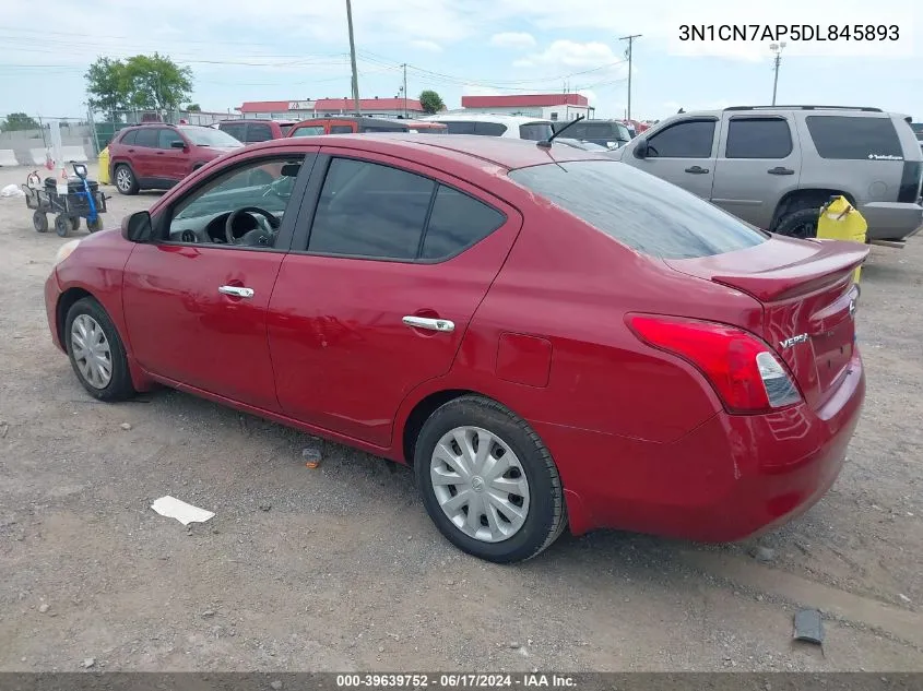 2013 Nissan Versa 1.6 Sv VIN: 3N1CN7AP5DL845893 Lot: 39639752