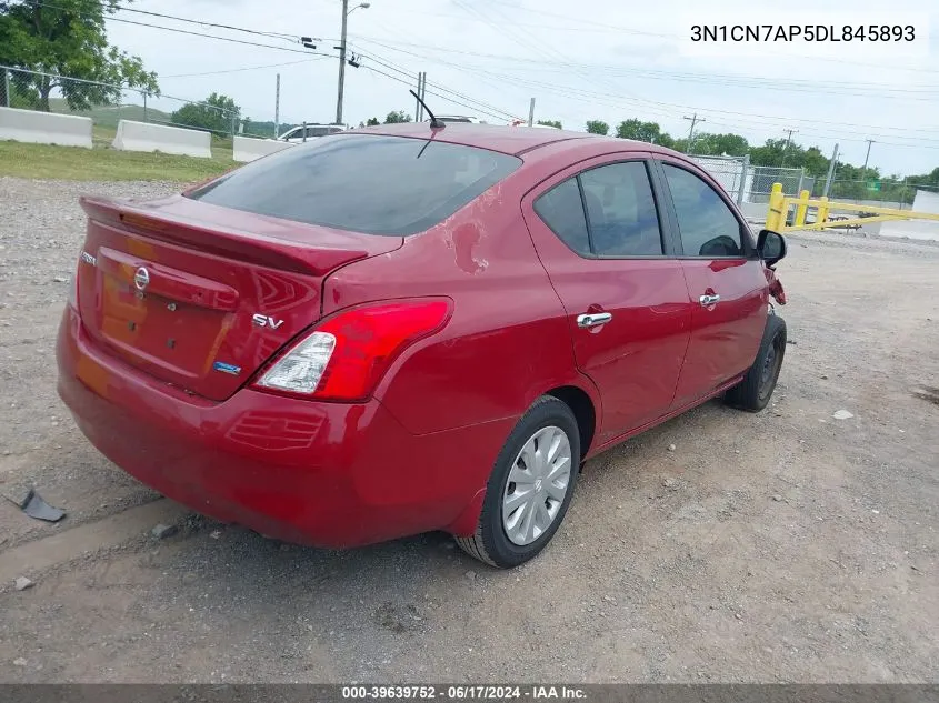 2013 Nissan Versa 1.6 Sv VIN: 3N1CN7AP5DL845893 Lot: 39639752