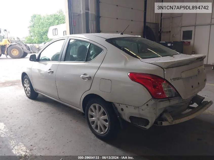 2013 Nissan Versa 1.6 Sv VIN: 3N1CN7AP9DL894742 Lot: 39654133