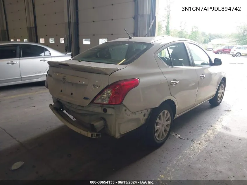 3N1CN7AP9DL894742 2013 Nissan Versa 1.6 Sv