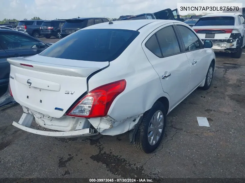 3N1CN7AP3DL875670 2013 Nissan Versa 1.6 Sv