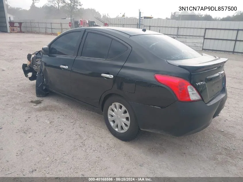 2013 Nissan Versa 1.6 Sv VIN: 3N1CN7AP9DL857500 Lot: 40168586